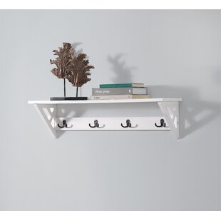 Floating shelves with hooks underneath hot sale